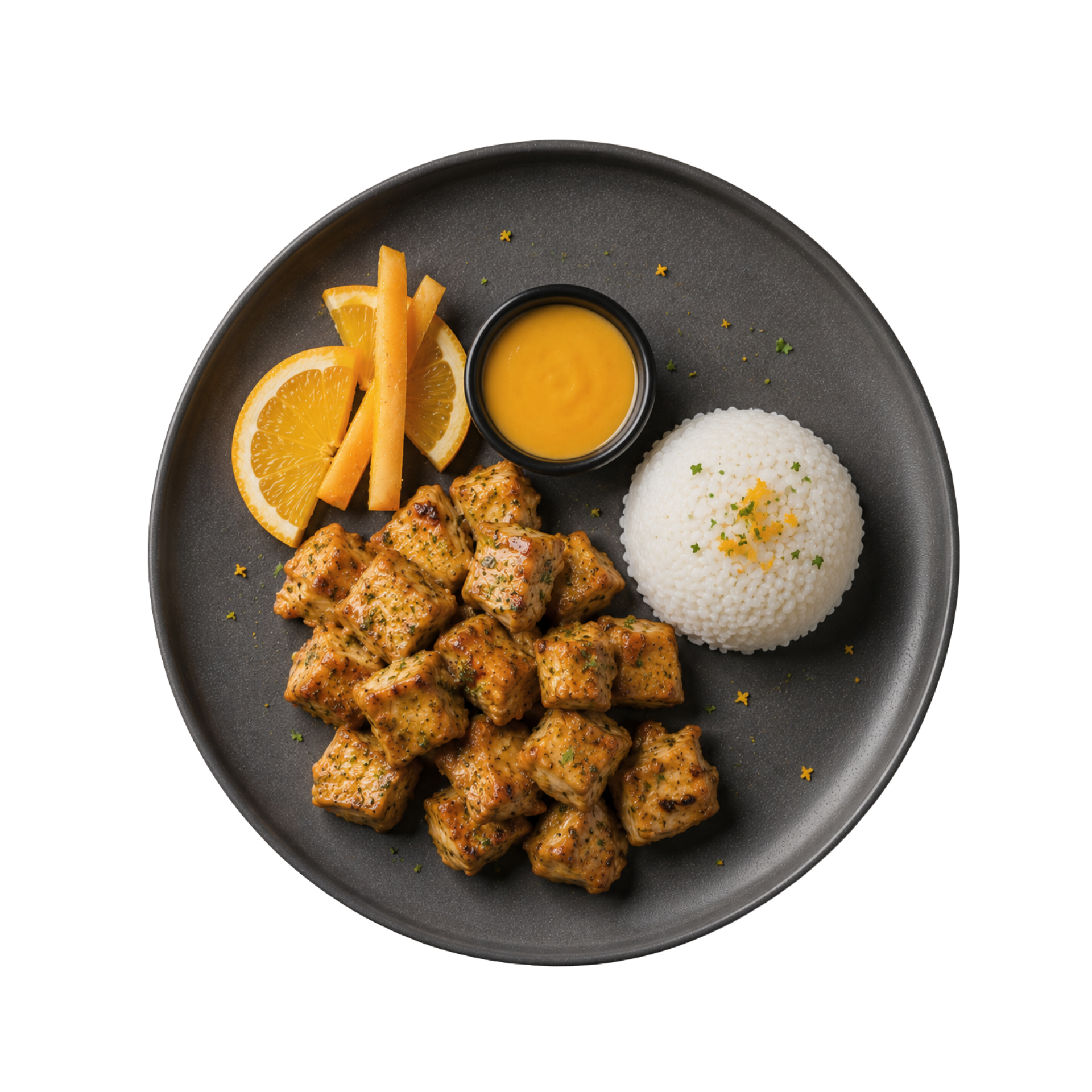 Pollo a la Naranja con Cúrcuma y Miel (Orange Chicken with Turmeric and Honey)