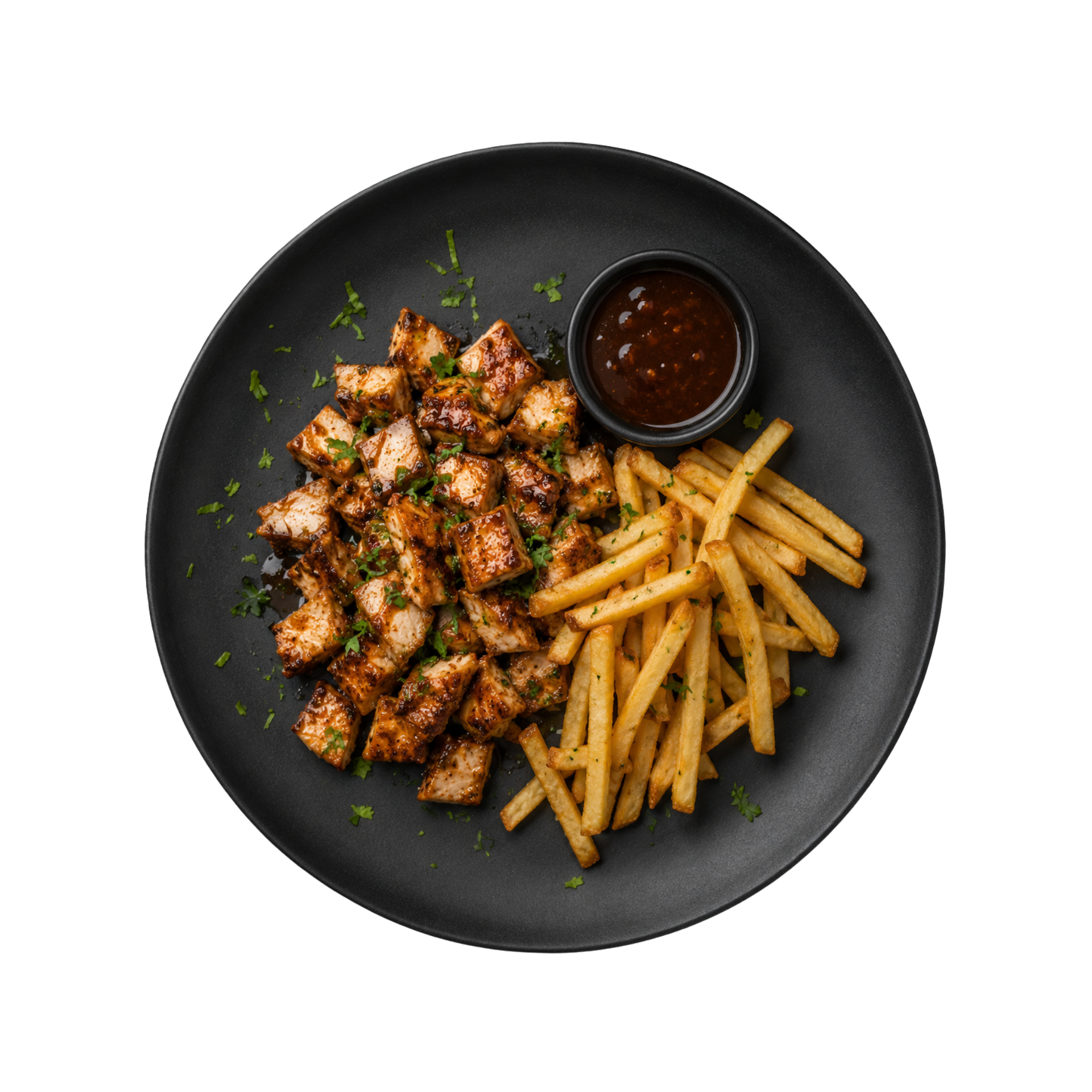 Pollo en Salsa Hook de Soya Reducida + Arroz Premium (Hook Reduced Soy Chicken + Premium Rice)