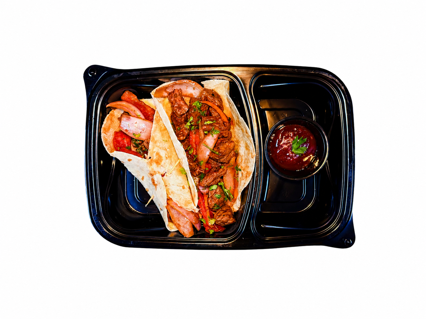Tacos Hook de Lomo Saltado (Hook Lomo Saltado Tacos)