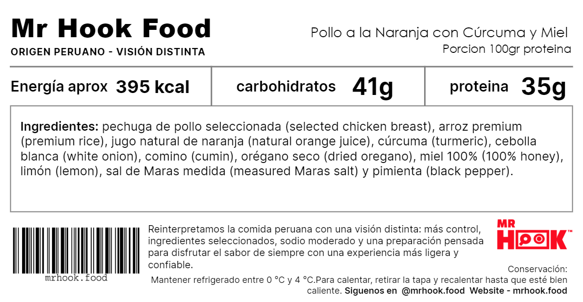 Pollo a la Naranja con Cúrcuma y Miel (Orange Chicken with Turmeric and Honey)